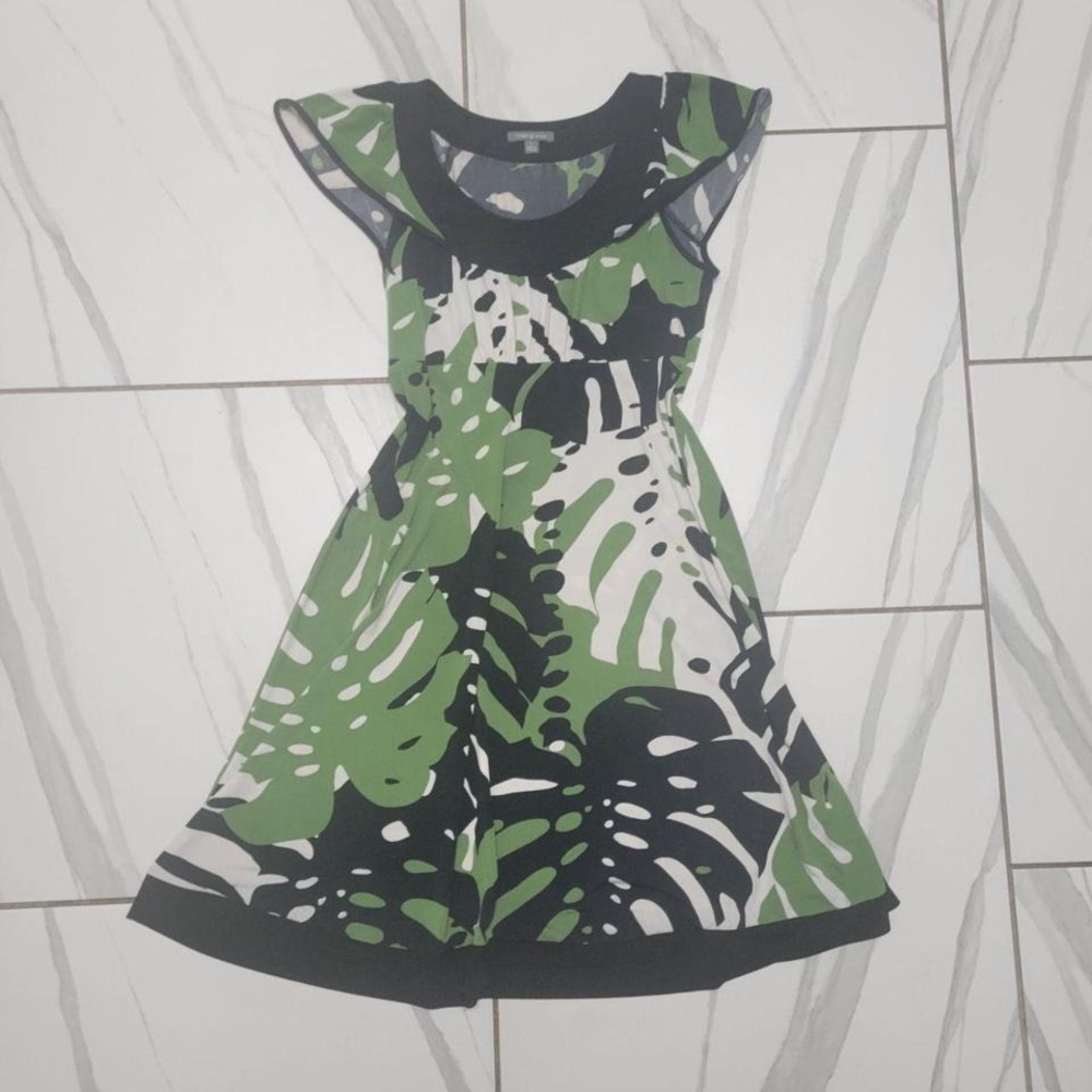 Vintage y2k APt 9 officewear tropical party dress